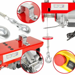 WCIĄGARKA WYCIĄGARKA ELEKTRYCZNA LINOWA 130/300KG